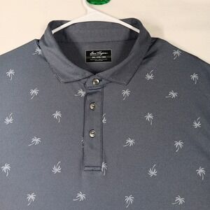 Ben Hogan Performance Polo Shirt Mens Size‎ 2XL Gray Palm Tree Golf Short Sleeve